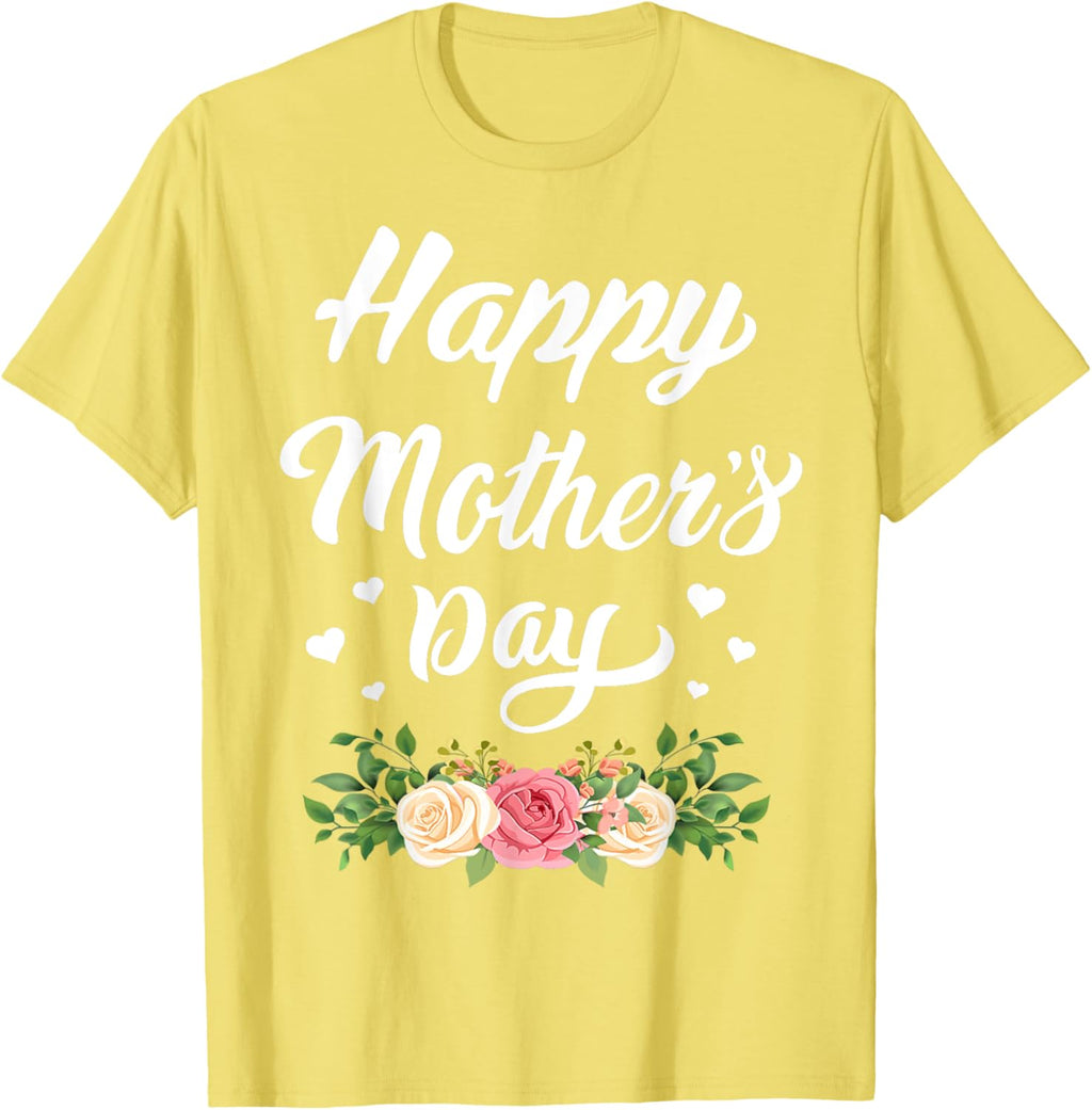 Happy Mother's Day 2024 Tshirt for Women Mom Grandma Mother Shirt