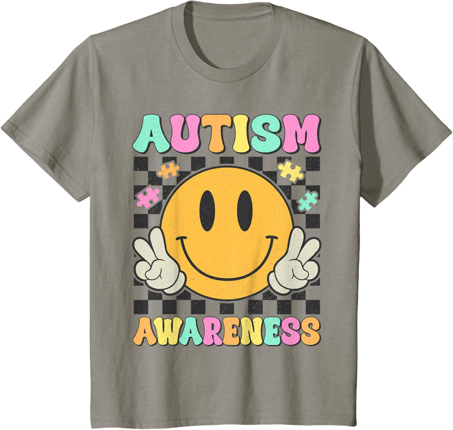 Autism Awareness Kids Men Women Smile Face Autistic Autism