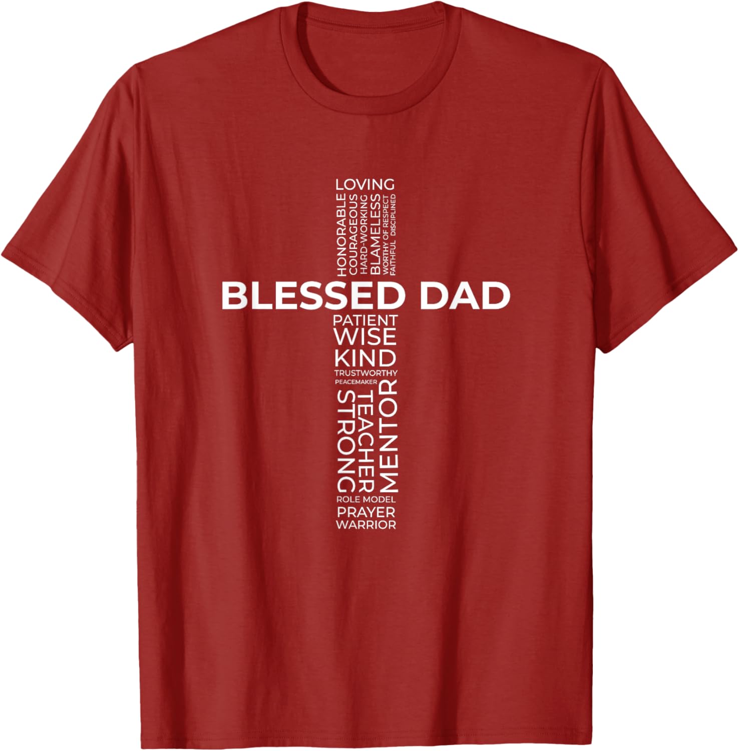 Christian Blessed Dad Cross Father's Day Shirt