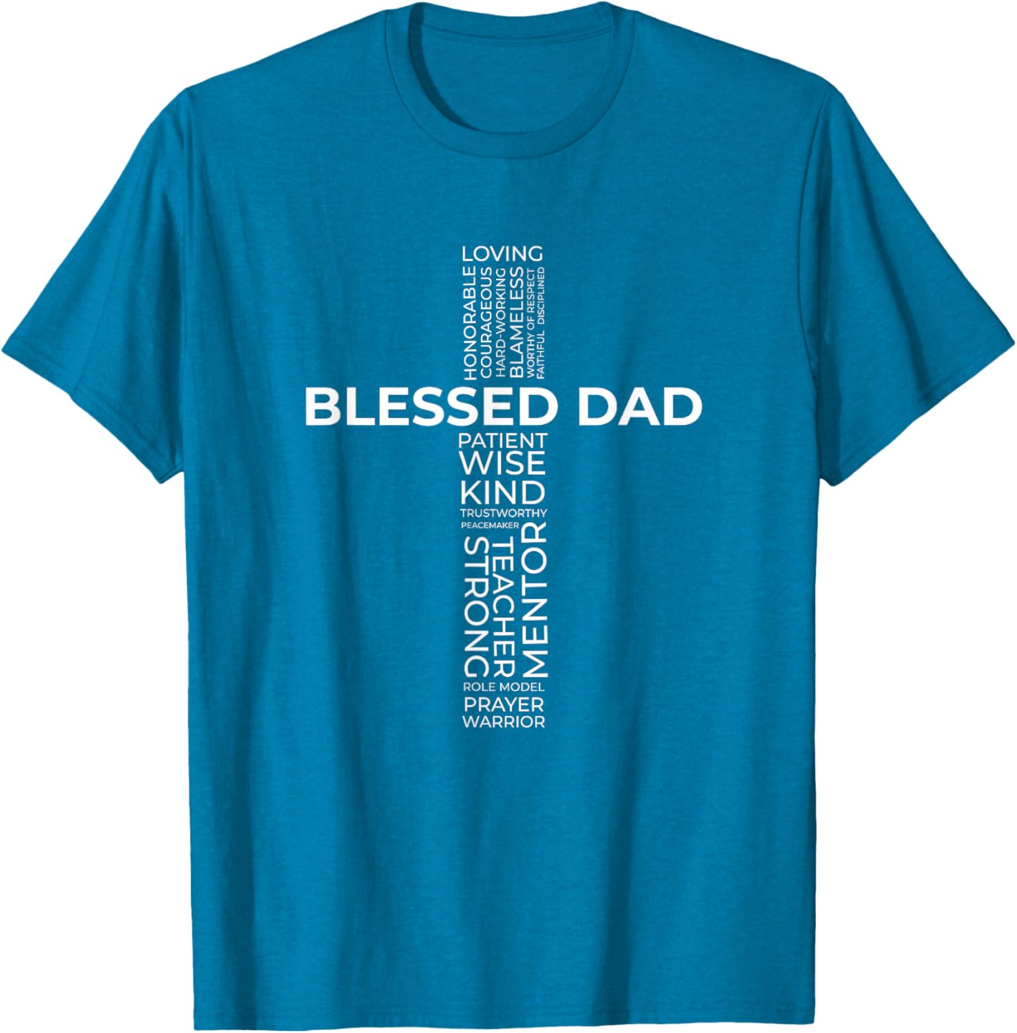 Christian Blessed Dad Cross Father's Day Shirt