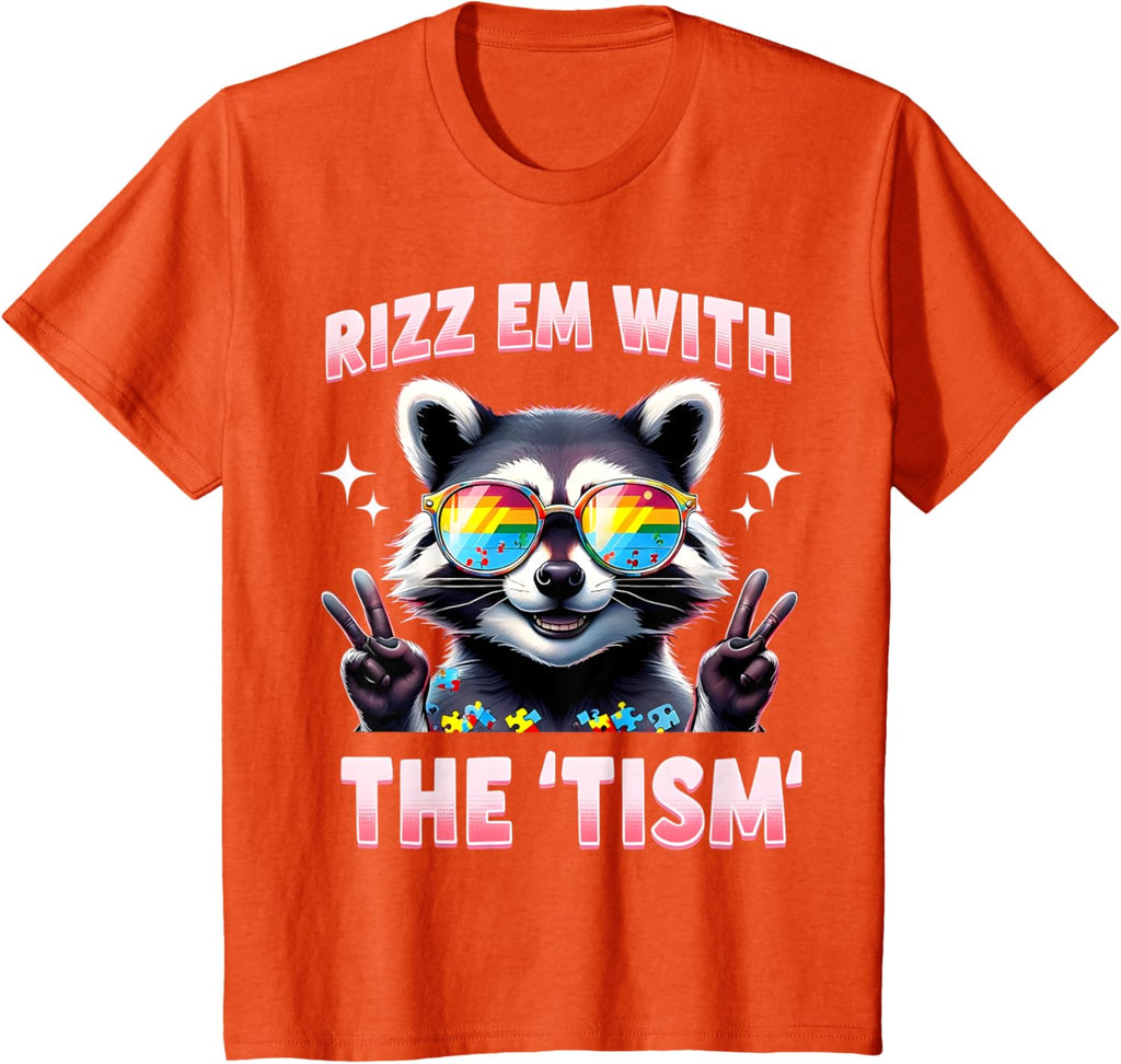 Autism Funny Rizz Em With The Tism Meme Autistic Racoon
