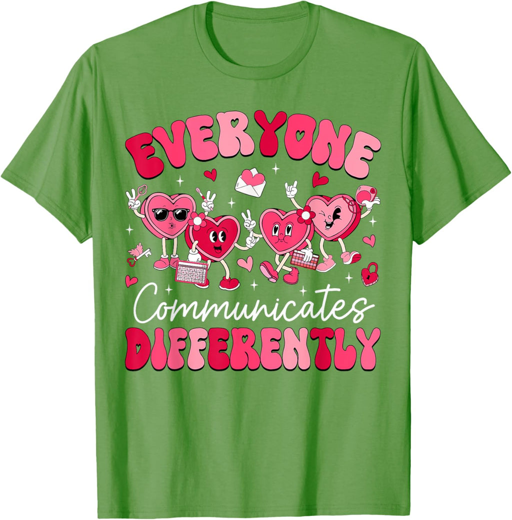 Everyone Communicates Differently Autism Valentines Day