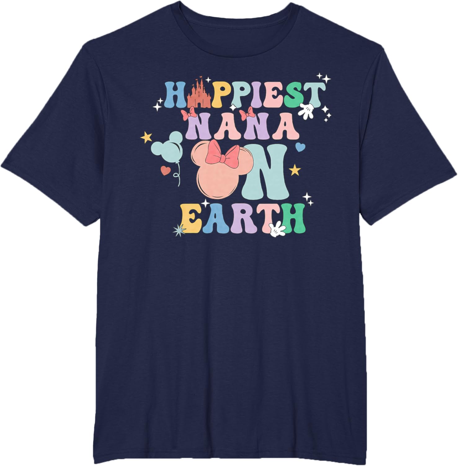 Happiest Nana On Earth Groovy Mom Mother's Day Mother Shirt