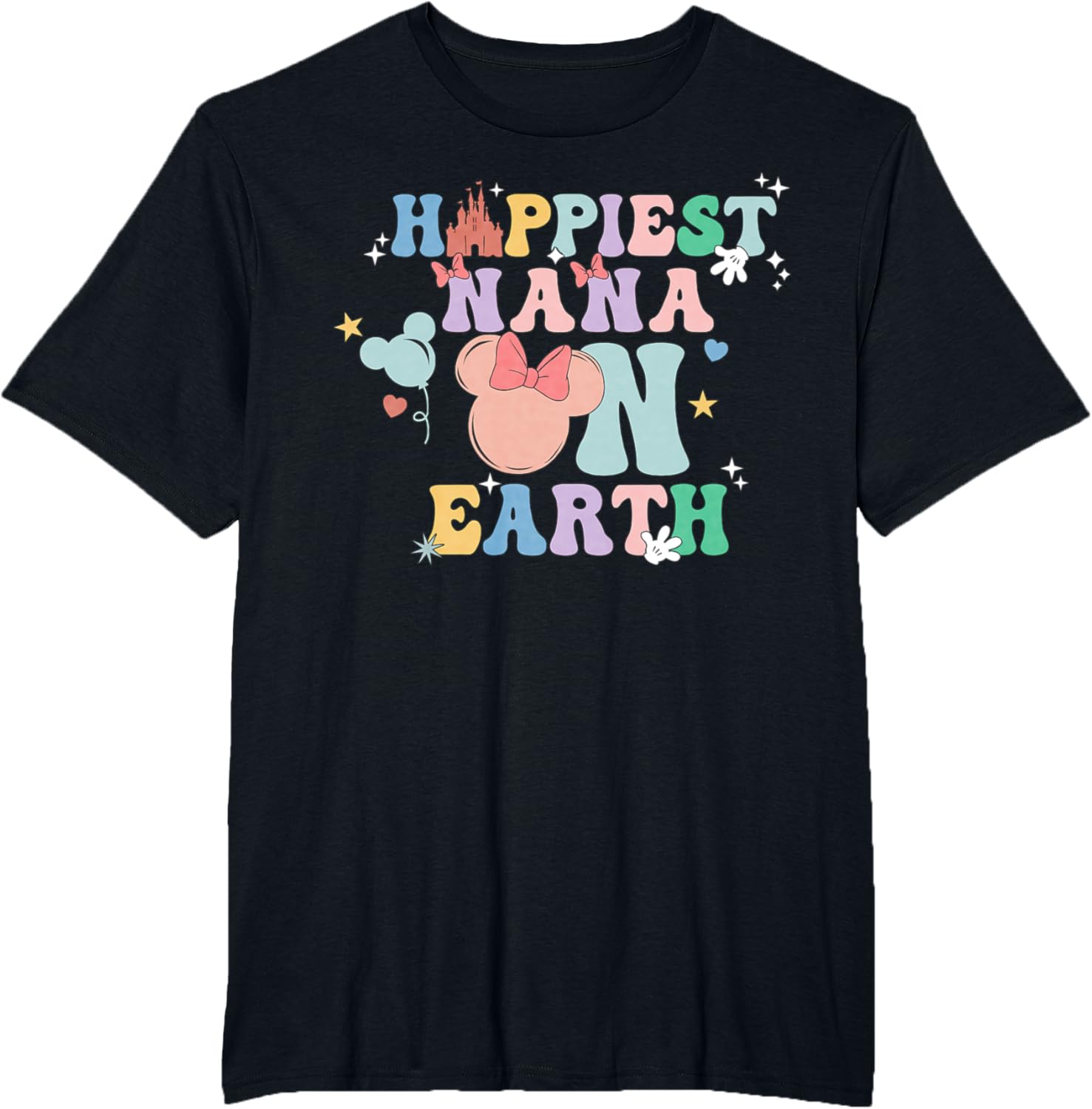 Happiest Nana On Earth Groovy Mom Mother's Day Mother Shirt