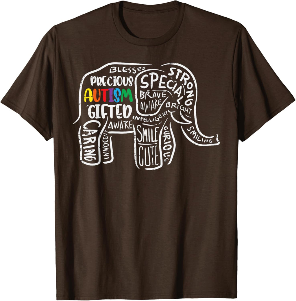 Autism Awareness Elephant Acceptance Autistic Men Women Kids