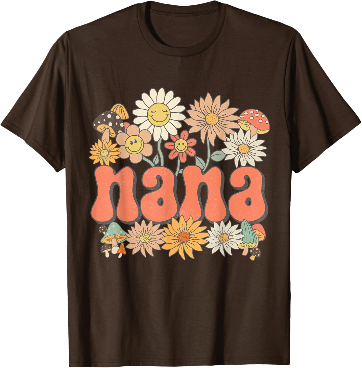 Groovy Nana Floral Hippie Retro Daisy Flower Mother's Day