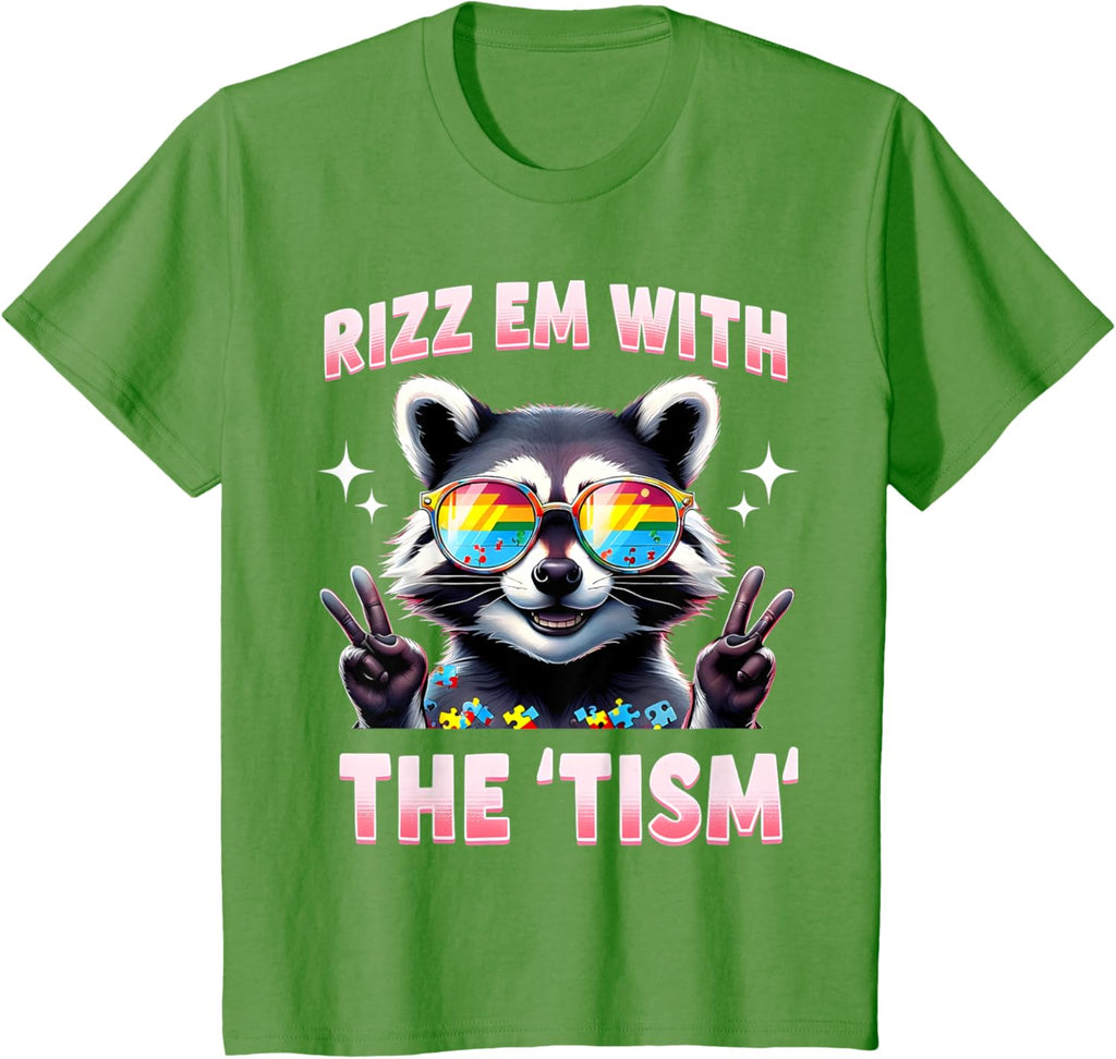 Autism Funny Rizz Em With The Tism Meme Autistic Racoon