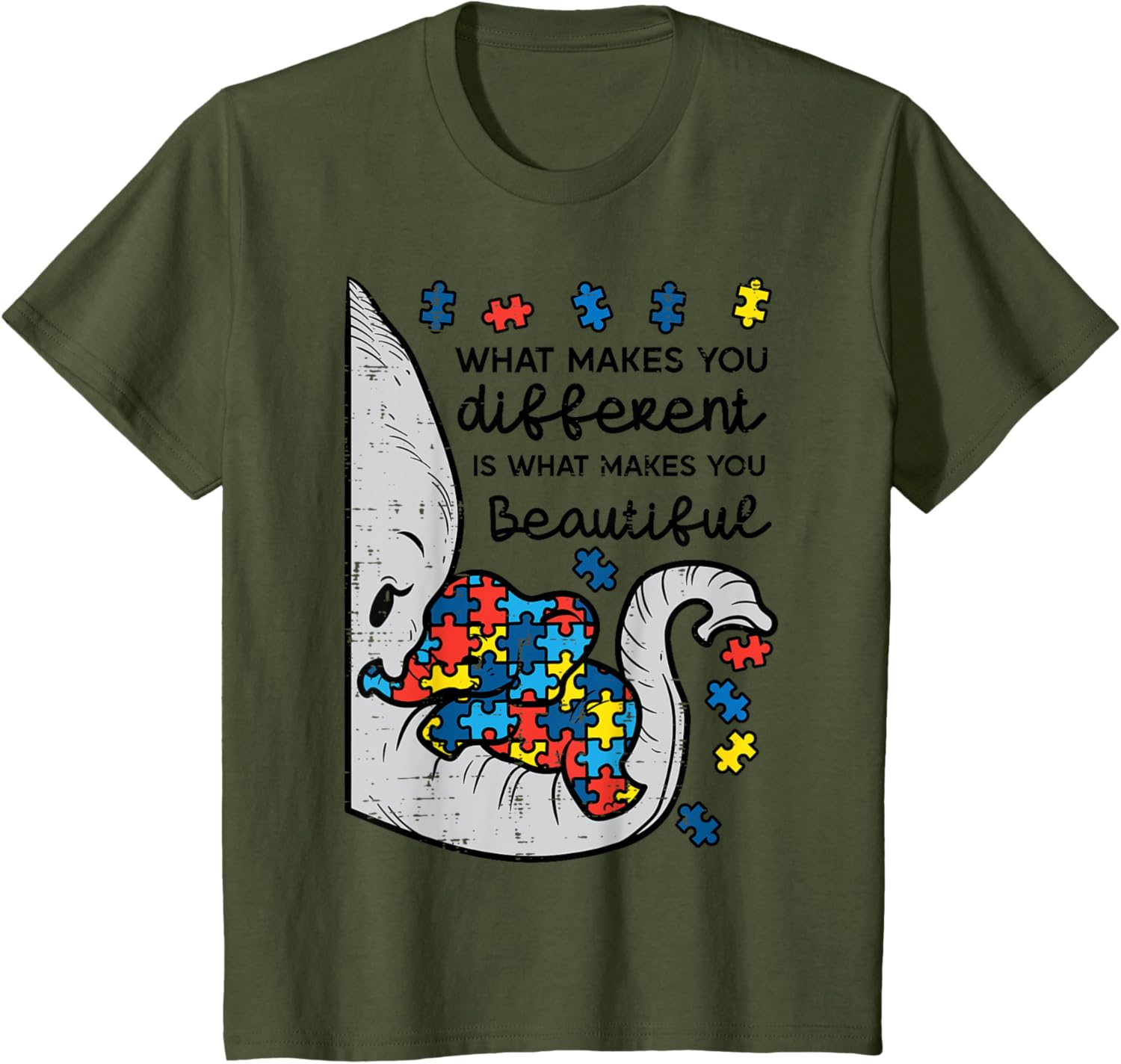 What Makes You Different Beautiful Elephant Autism Awareness