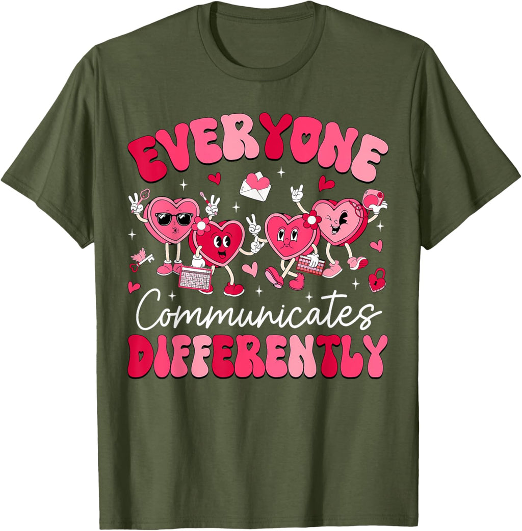 Everyone Communicates Differently Autism Valentines Day