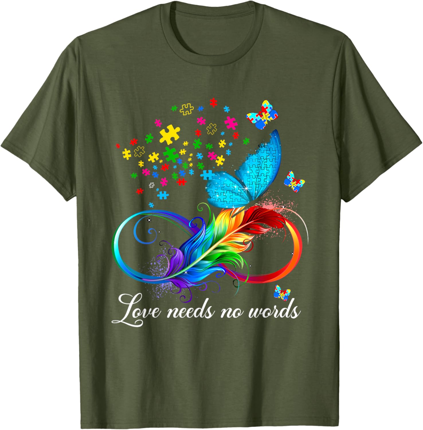 Love Needs No Words Autism Kids Mom Support Autism Awareness