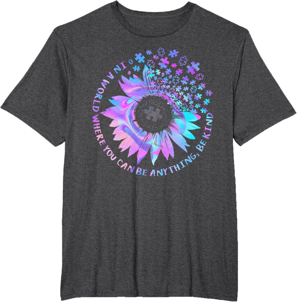 Be Kind Autism Awareness Kindness Sunflower Tie Dye Puzzle